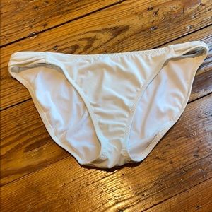 White bikini bottoms